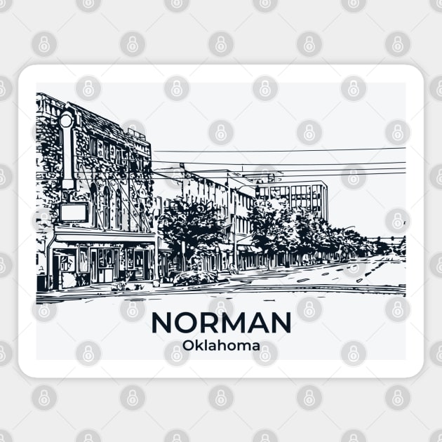 Norman - Oklahoma Magnet by Lakeric